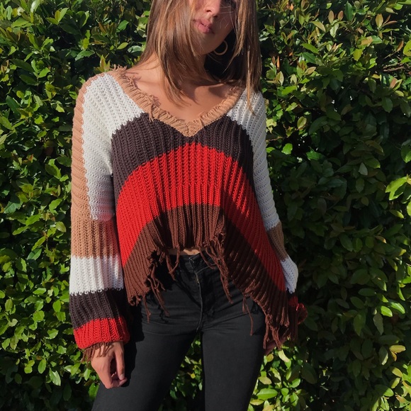 Free People Tops - Playful Heart Sweater🍂